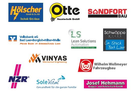 Logos der teilnehmenden Bad Laerer Unternehmen 