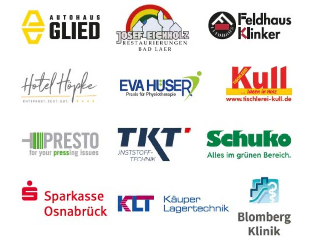 Logos der teilnehmenden Bad Laerer Unternehmen